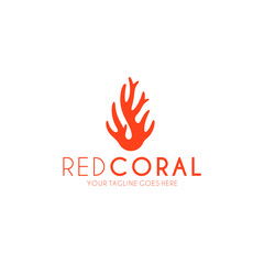 Fototapeta premium Coral. Logo