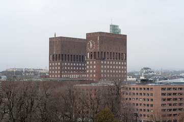 Fototapeta na wymiar Oslo City Hall 