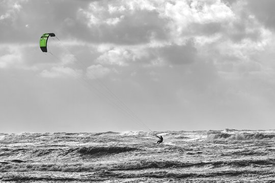 Kitesurfer Nordsee D&auml;nemark