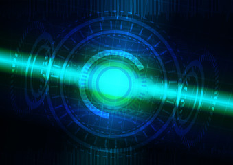 Abstract digital technology color background.