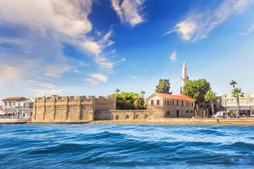 Keuken foto achterwand Cyprus Prachtig uitzicht op het kasteel van Larnaca, op het eiland Cyprus