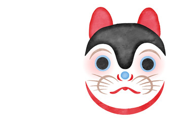 年賀状　張り子犬　文字なし