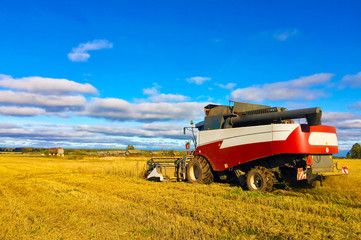 agricultural machinery in the field