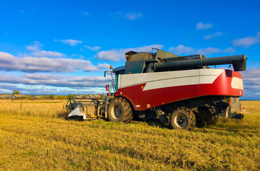 agricultural machinery in the field