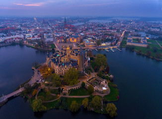 Fototapeta premium Schweriner Schloss, Mecklenburg-Vorpommern, Deutschland