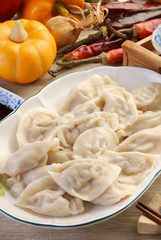 Delicious Chinese food - boiled dumplings