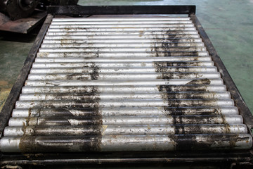 The roller for support battery electric forklift