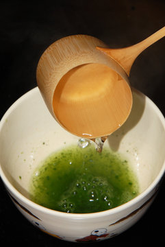 Japanese tea ceremony , Cup of Japanese green tea