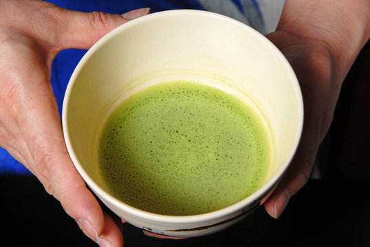 Japanese tea ceremony , Cup of Japanese green tea