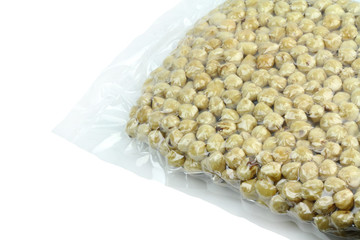 Vacuum pack roasted hazelnuts
