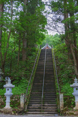 Obraz premium 戸隠神社 境内風景