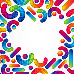 Colorful abstract background with striped design elements splash, color design, graphic illustration. A4.