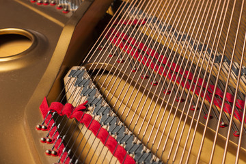grand piano closeup at the hotel in seoul, korea.