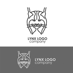 Logo company, face lynx.