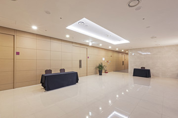 hotel conference room in seoul, korea.