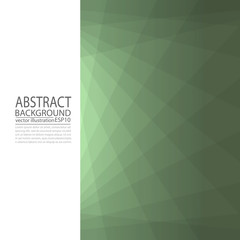 Abstract geometric green background from lines and rhombuses for screen saver, banner, article, post, texture, pattern ...