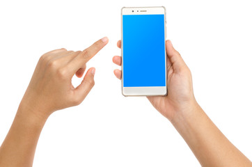 Smart phone in female hand