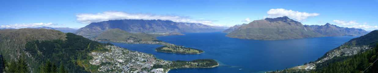 Obraz premium queenstown panorama