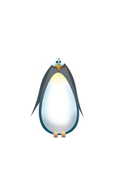 cartoon of penguin character