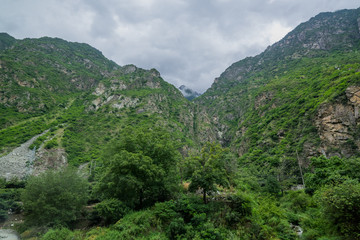 Fototapeta na wymiar valley and mountain in countryside of China