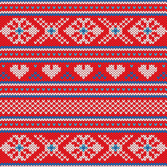 Ugly Sweater Christmas Party Flat style vector background