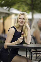 Fototapeta premium A delicious ice cream in a summer afternoon