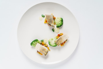 roasted fish with vegetables