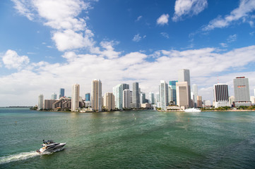 Miami skyline skyscraper