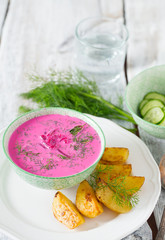 Cold beetroot soup