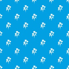 Fototapeta na wymiar Flowers pattern seamless blue