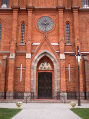 Obraz premium Main Entrance To Old Catholic Church