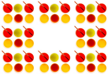 glasses of different juice