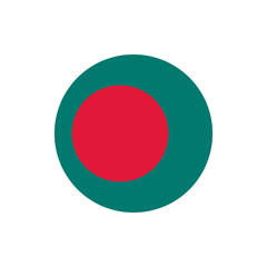 Bangladesh flag, official colors and proportion correctly.