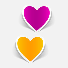 realistic design element: heart