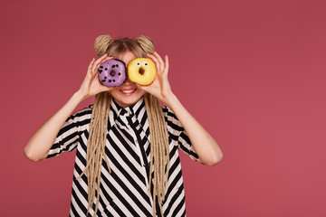 Fototapeta premium Beautiful blonde background isolated