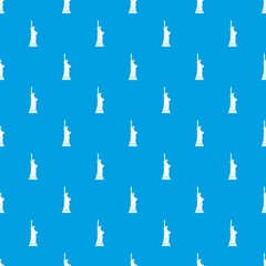 Statue of liberty pattern seamless blue
