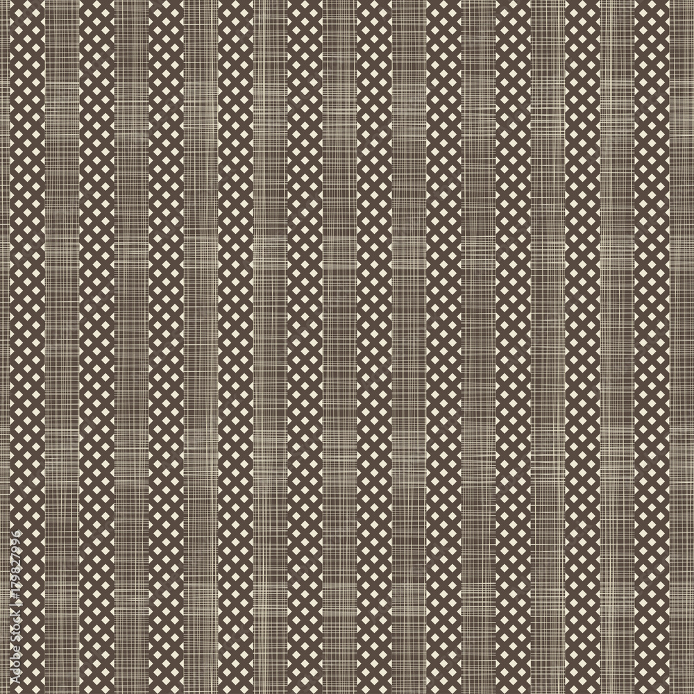 Poster Seamless pattern with vertical stripe texture