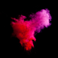 Freeze motion of colorful dust