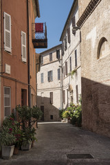 Fototapeta na wymiar Montefano (Macerata, Marches, Italy), historic town