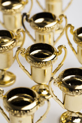 Gold winners achievement trophy background