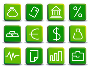 Financial symbols. Vector illustration
