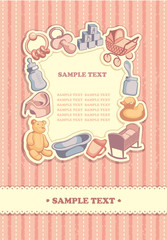 Baby background. Vector illustration