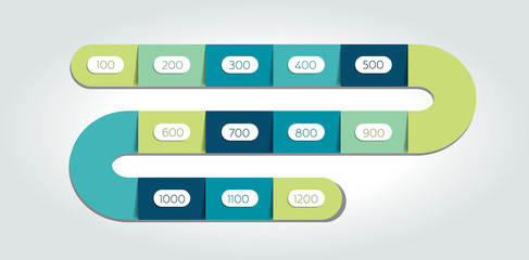 Snake infographic, template, diagram, chart, timeline. Vector design.
