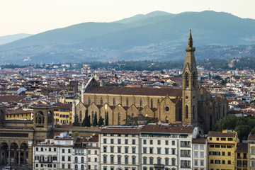 Basilica di Santa Croce di Firenze of Florence, Italy.