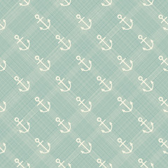 abstract geometric retro seamless polka dot background with anchors
