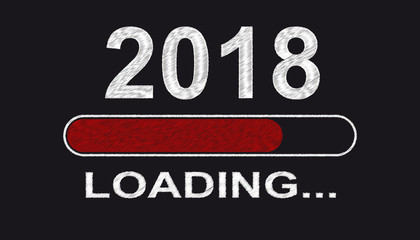 Jahreswechsel 2018 - Ladebalken Rot