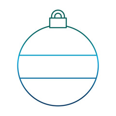 Obraz premium christmas ball icon over white background vector illustration