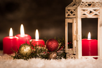 weihnachtsarrangement zum vierten advent