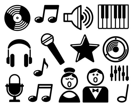 Audio and Music icons