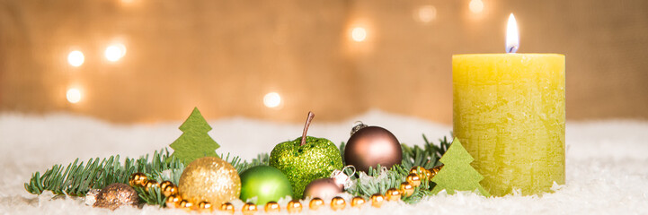 festliche weihnachtsdekoration